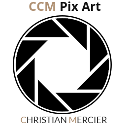 logo med kamera lukkemekanisme og teksten ccm photo christian mercier